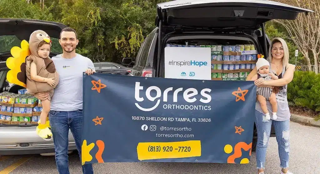 Giving back at Torres Orthodontics in Tampa and Miami Lakes, FL